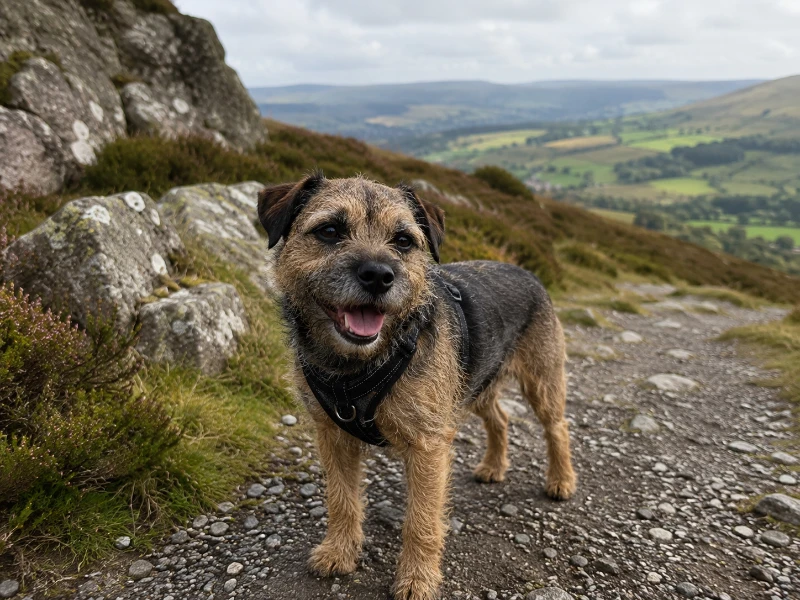 Poppy visiting Black Mountain Escapes
