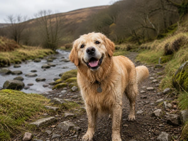 Alfie visiting Black Mountain Escapes