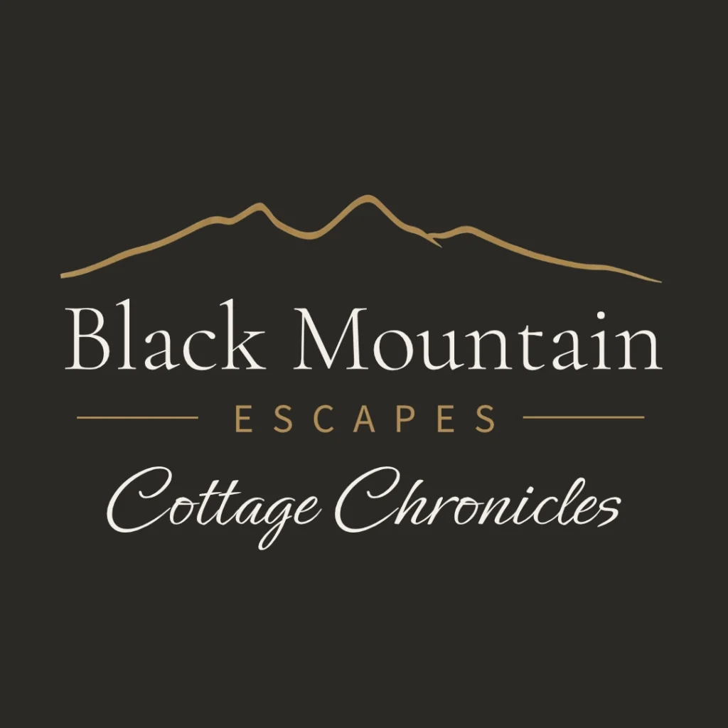 Logo for The cottage chronicles at Black Mountain Escapes