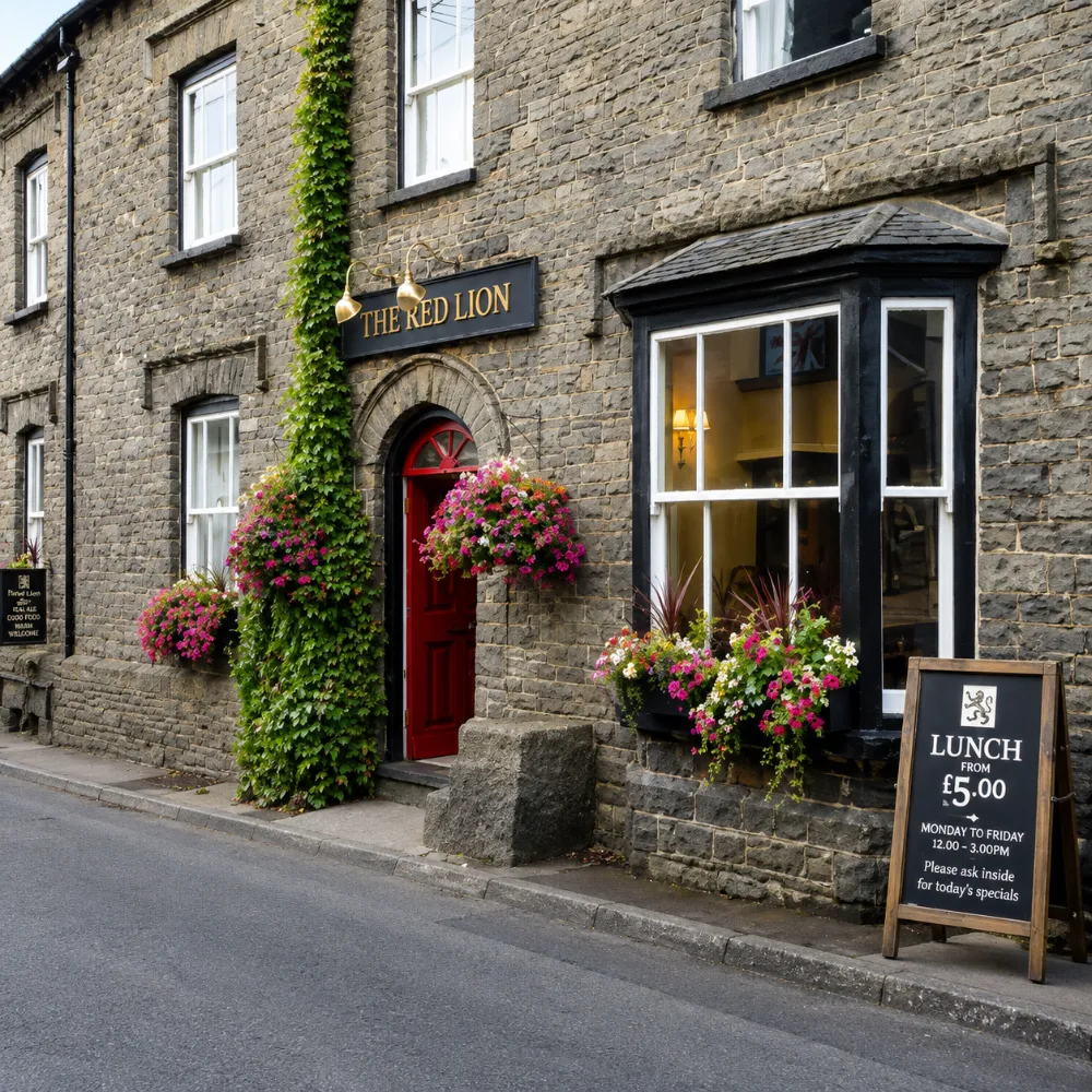 The Red Lion in Llangadog, a traditional Welsh village pub serving home-style food, local ales and a warm welcome.